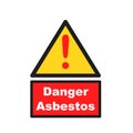 Danger Asbestos sign