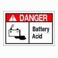 Danger Battery Acid Symbol Sign, Vector Illustration, Isolated On White Background Label. EPS10