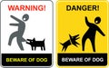 Danger! Beware of dog!