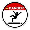 Danger Climbing Sitting Walking Or Riding On Conveyor Symbol Sign, Vector Illustration, Isolate On White Background Label .EPS10