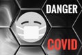 Danger Covid Coronavirus Covid-19 Outbreak Header Background Illustration Royalty Free Stock Photo