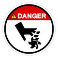 Danger Cutting of Fingers Rotating Blade Symbol Sign, Vector Illustration, Isolate On White Background Label .EPS10