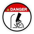 Danger Cutting Hazard Symbol Sign, Vector Illustration, Isolate On White Background Label .EPS10