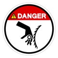 Danger Cutting Hazard Symbol Sign, Vector Illustration, Isolate On White Background Label .EPS10