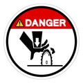 Danger Cutting Hazard Symbol Sign, Vector Illustration, Isolate On White Background Label .EPS10