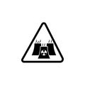 Danger danger nuclear power plant icon. Element of warning for mobile concept and web apps. Icon for website design and developmen Royalty Free Stock Photo