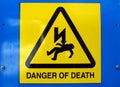Danger of death Electric shock Royalty Free Stock Photo