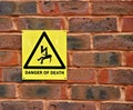 Danger of Death Warning sign Royalty Free Stock Photo