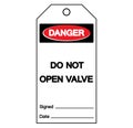 Danger Do Not Open Valve Tag Symbol Sign,Vector Illustration, Isolate On White Background Label. EPS10