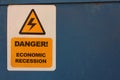 Danger. Economic recession Royalty Free Stock Photo