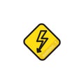 Danger Electrical Hazard High Voltage Sign Royalty Free Stock Photo