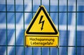 Danger Electrical Hazard High Voltage Sign Royalty Free Stock Photo