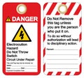 Danger Electrocution Hazard Do not throw switch circuit under repair Symbol Sign ,Vector Illustration, Isolate On White Background Royalty Free Stock Photo