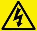 Danger of electrocution warning sign Royalty Free Stock Photo