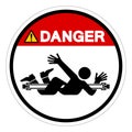 Danger Entanglement Rotating Shaft Symbol Sign, Vector Illustration, Isolate On White Background Label .EPS10