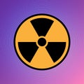 Danger hazard nuclear icon radioactive sign attention uranium atomic illustration vector eps 10