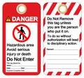 Danger Hazardous area avoid serious injury or death do not enter Symbol Sign ,Vector Illustration, Isolate On White Background Royalty Free Stock Photo