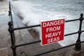 Danger from Heavy Seas Royalty Free Stock Photo