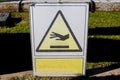 Danger high temperature sign Royalty Free Stock Photo