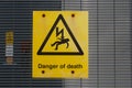 Danger High Voltage risk of Death sign Royalty Free Stock Photo