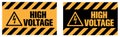 Danger High Voltage Sign Royalty Free Stock Photo