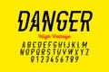 Danger! Hight voltage style modern font