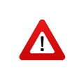 Danger icon. Danger sign vector symbol. Stop sign Royalty Free Stock Photo