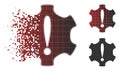 Sparkle Pixel Halftone Danger Icon Royalty Free Stock Photo