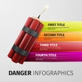 Danger infographics Royalty Free Stock Photo