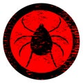 Danger insect icon