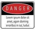 danger keep away sign black red white