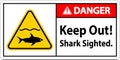 Danger Keep Out Ã¢â¬â Shark Sighted Royalty Free Stock Photo