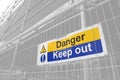 Danger Keep Out sign Royalty Free Stock Photo