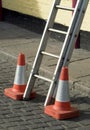 Danger, ladder Royalty Free Stock Photo