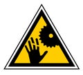 Danger machine sign