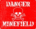 Danger Minefield Royalty Free Stock Photo