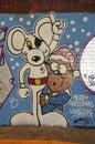 Danger mouse and Penfold wishing Merry Christmas. Royalty Free Stock Photo