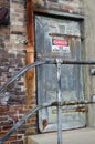 Danger no admittance sign Royalty Free Stock Photo