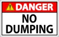 Danger No Dumping Sign