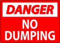 Danger No Dumping Sign