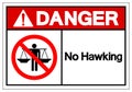 Danger No Hawking Symbol Sign, Vector Illustration, Isolate On White Background Label .EPS10 Royalty Free Stock Photo