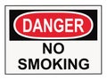 Danger No Smoking Sign