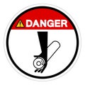 Danger Pinch Point Symbol Sign, Vector Illustration, Isolate On White Background Label .EPS10