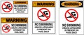 Danger Pool Sign No Swimming Unless Lifeguard Is Present On Pool Deck Royalty Free Stock Photo