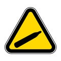 Danger Pressure Gas Symbol Sign Isolate On White Background,Vector Illustration EPS.10 Royalty Free Stock Photo