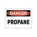 Danger propane gas symbol label. Flammable hazard sign gas Royalty Free Stock Photo