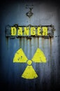 Danger! Radiation contaminated area. Royalty Free Stock Photo