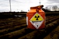 Danger. Radiation contamination. grunge, zone