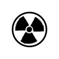 Danger radiation risk symbol