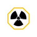 Danger radiation risk symbol